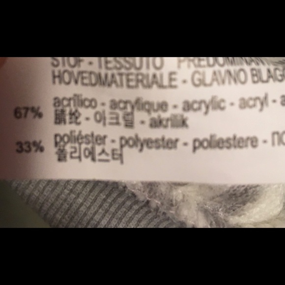 NWOT Zara Faux Fur Design Zip Up Sweater Size Medium - Picture 7 of 7